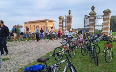 Nodo idraulico di Mondine, sosta per 400 podisti e ciclisti