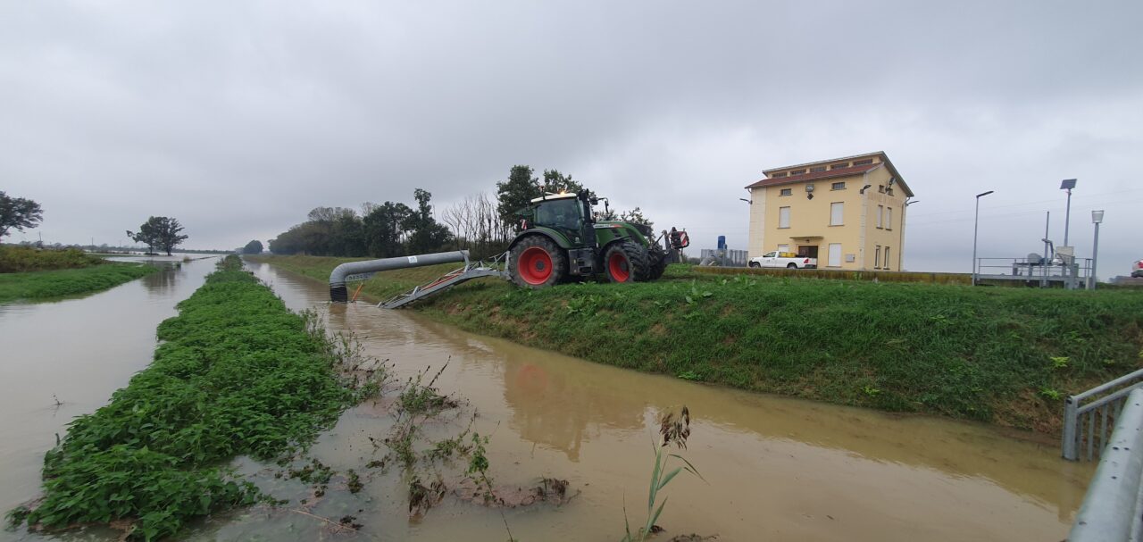 GRAZIE ALLE SOMME URGENZE FINANZIATE DALLA BONIFICA PARMENSE SUBITO LA SISTEMAZIONE DEGLI ARGINI DANNEGGIATI DAL MALTEMPO