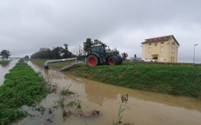 GRAZIE ALLE SOMME URGENZE FINANZIATE DALLA BONIFICA PARMENSE SUBITO LA SISTEMAZIONE DEGLI ARGINI DANNEGGIATI DAL MALTEMPO